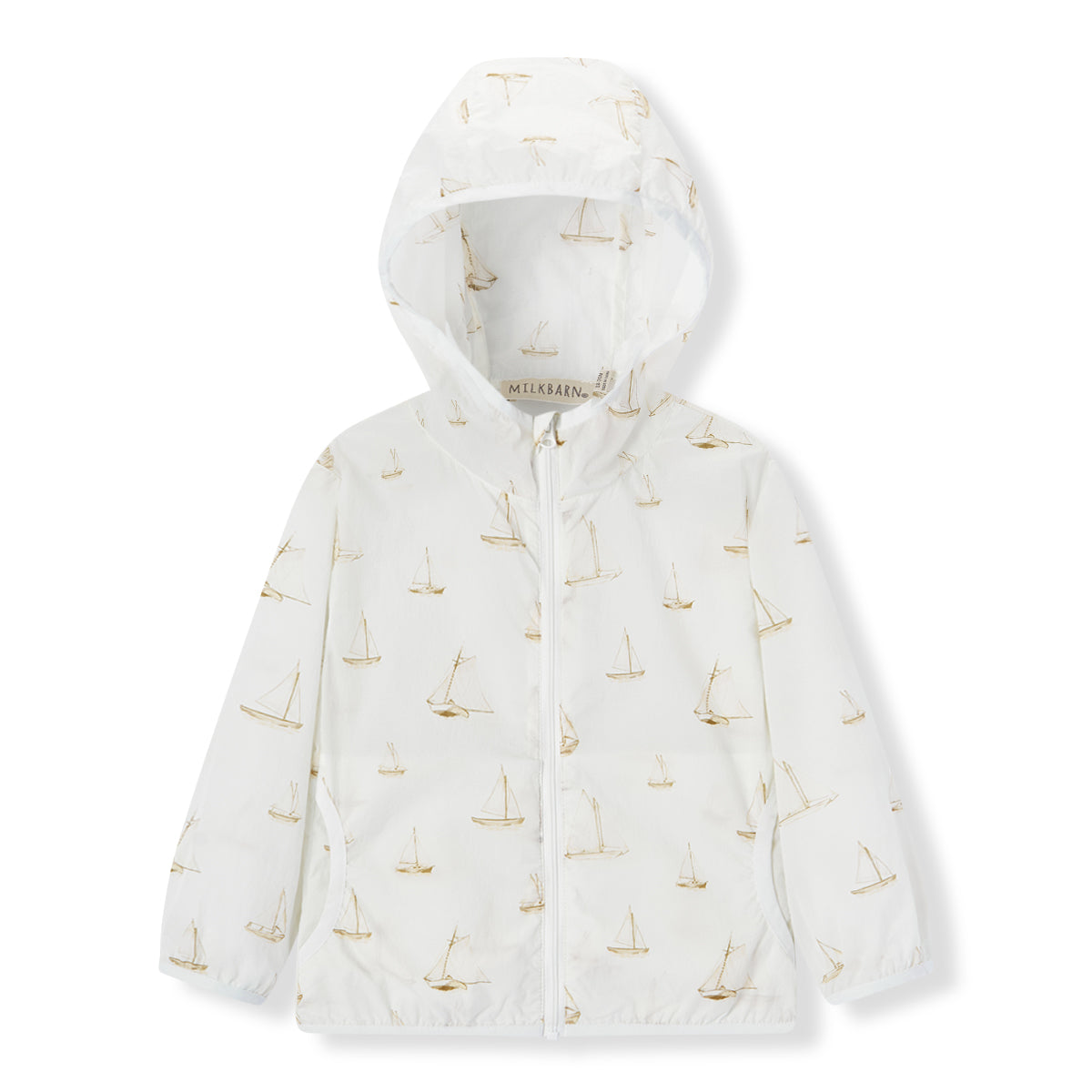 Sailboat Melody Hooded Sun Shield Windbreaker Jacket