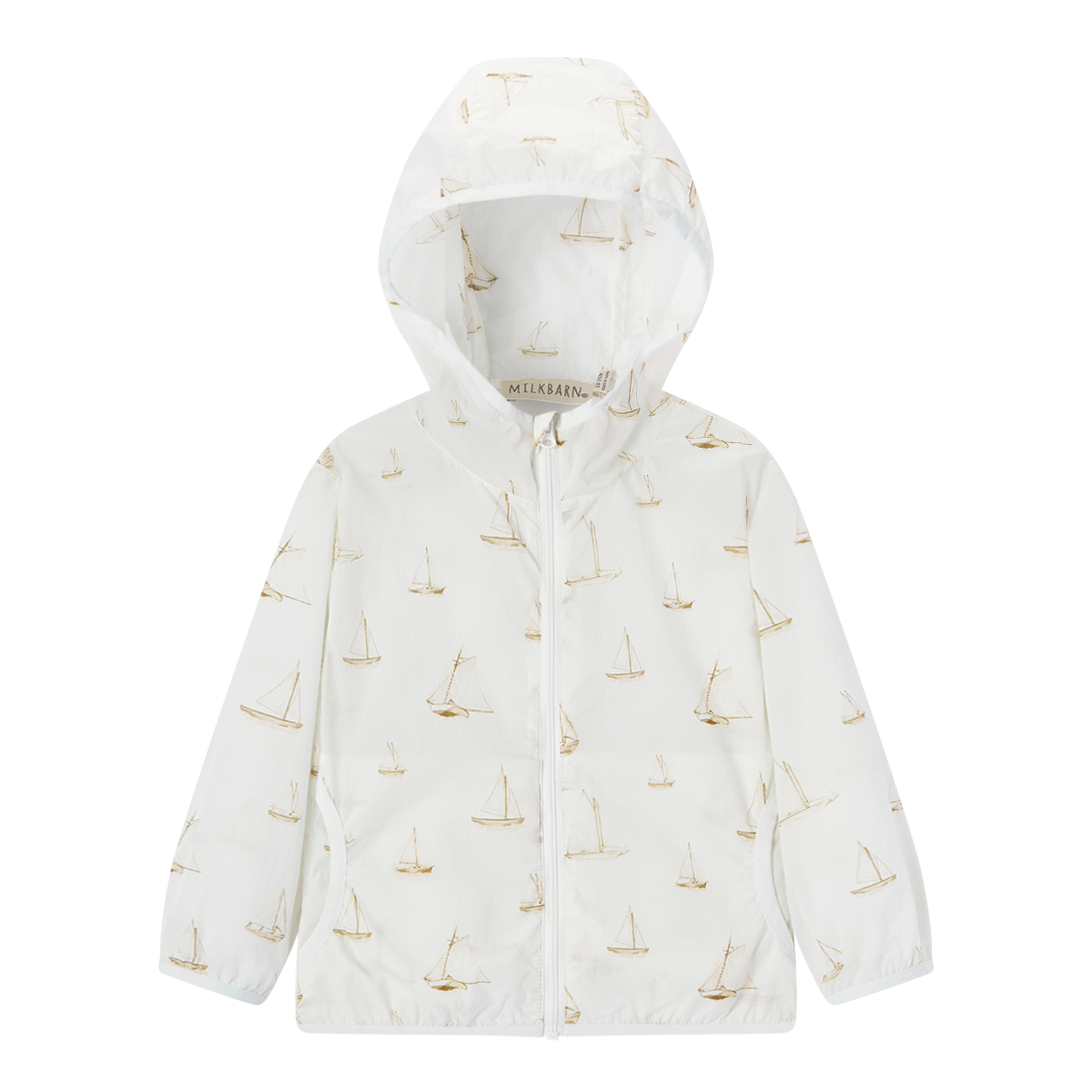 Sailboat Melody Hooded Sun Shield Windbreaker Jacket