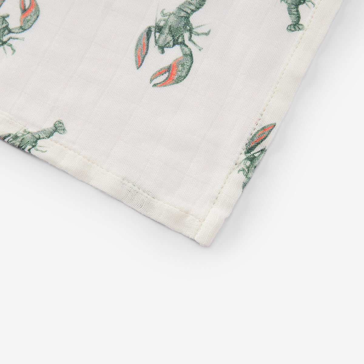 Mint Lobster Bamboo Swaddle