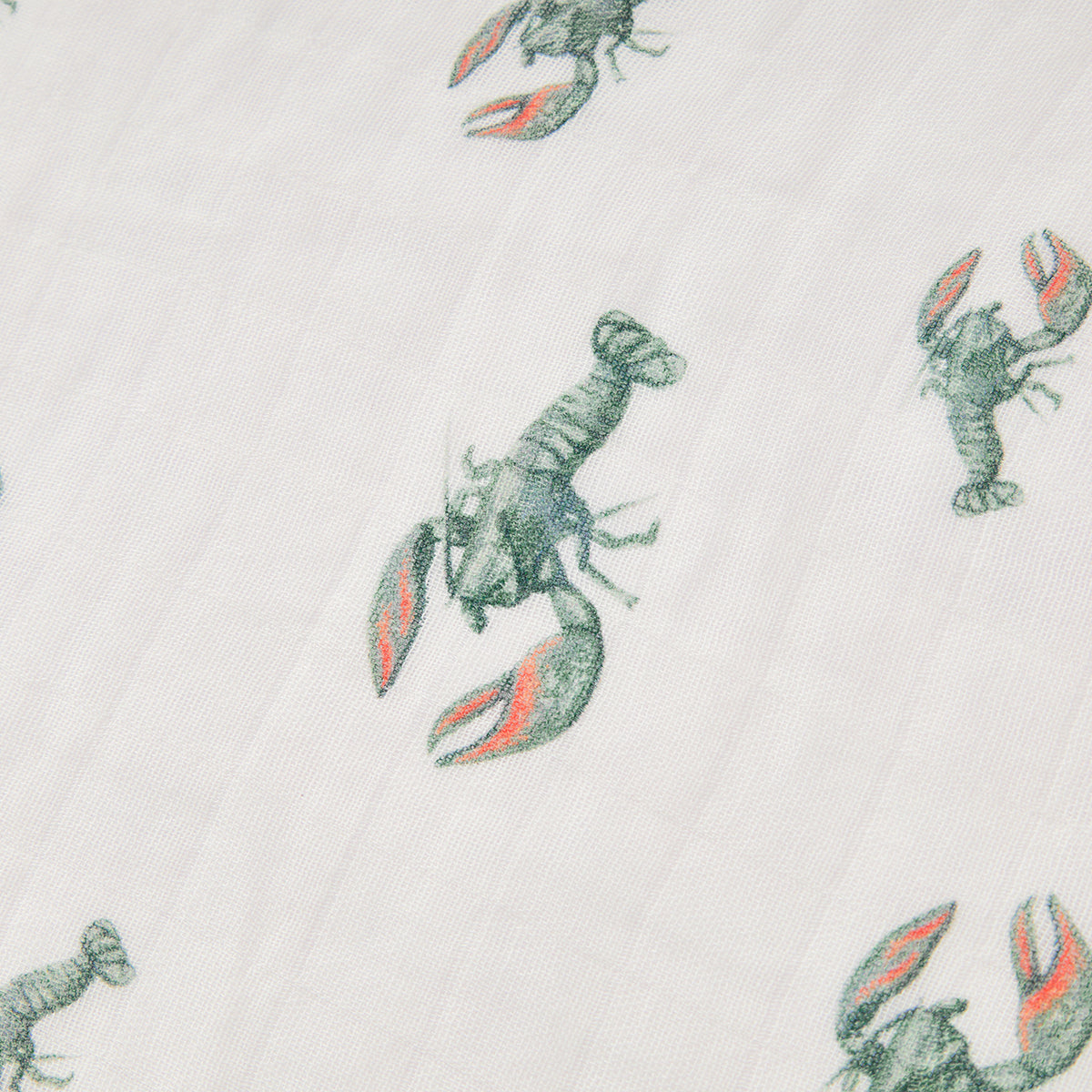 Mint Lobster Bamboo Swaddle