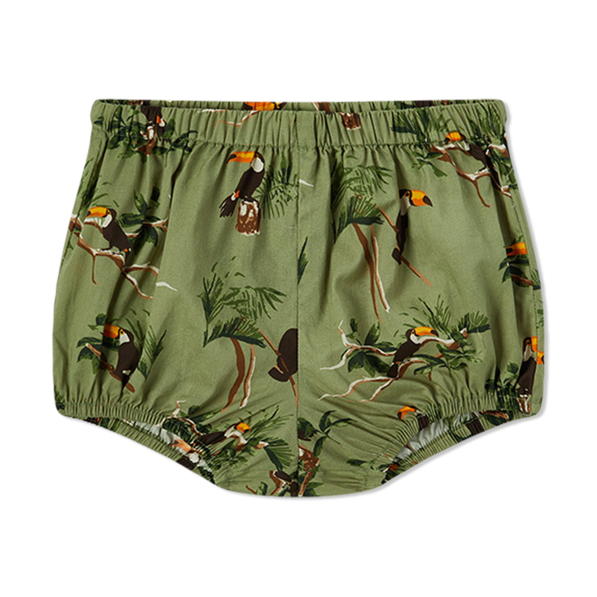 Toucan Butterfly Ruffle Dress & Bloomers Set