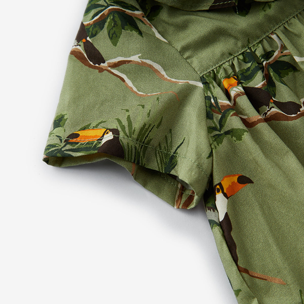 Toucan Butterfly Ruffle Dress & Bloomers Set