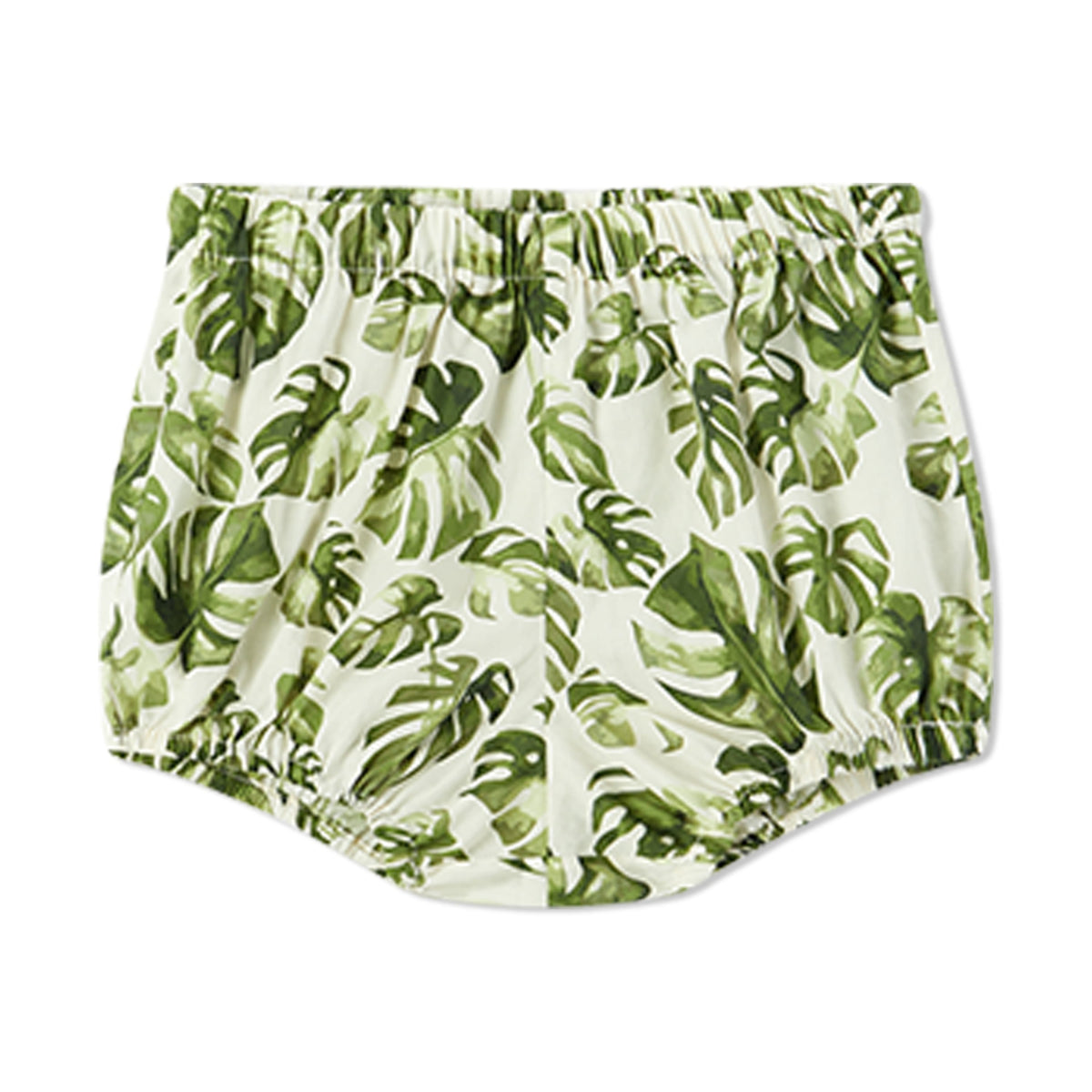 Island Leaf Butterfly Ruffle Dress & Bloomers Set