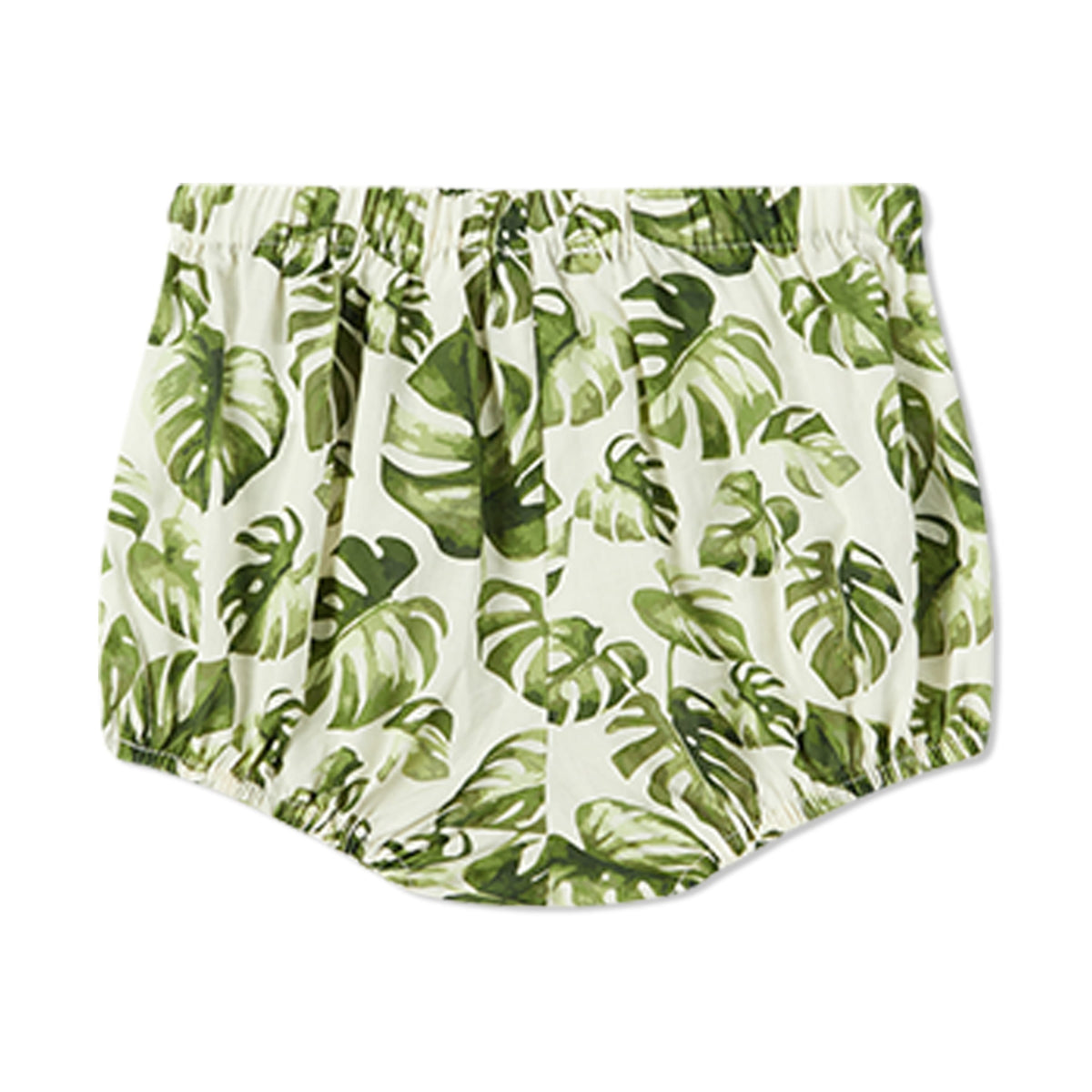 Island Leaf Butterfly Ruffle Dress & Bloomers Set