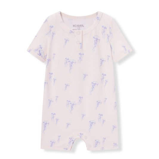 Sunset Jellyfish Cotton Stretch Shortall