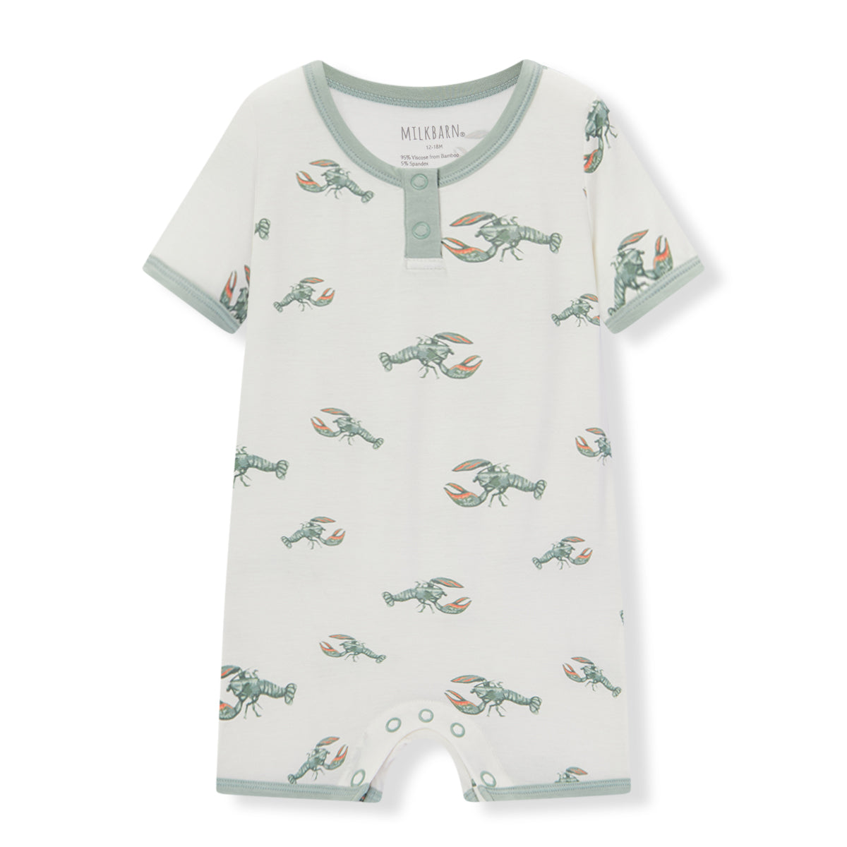 Mint Lobster Luxe Stretch Shortall