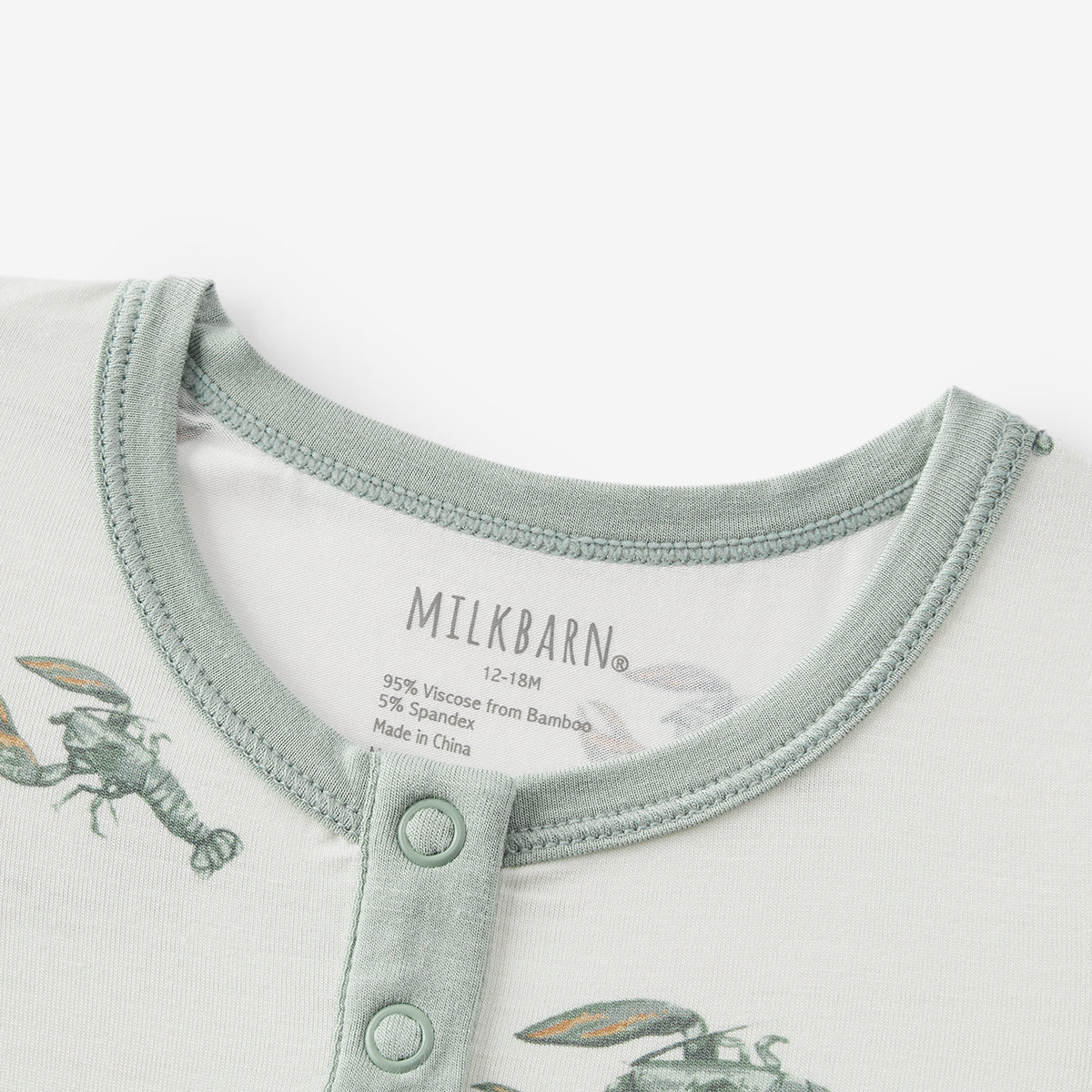 Mint Lobster Luxe Stretch Shortall