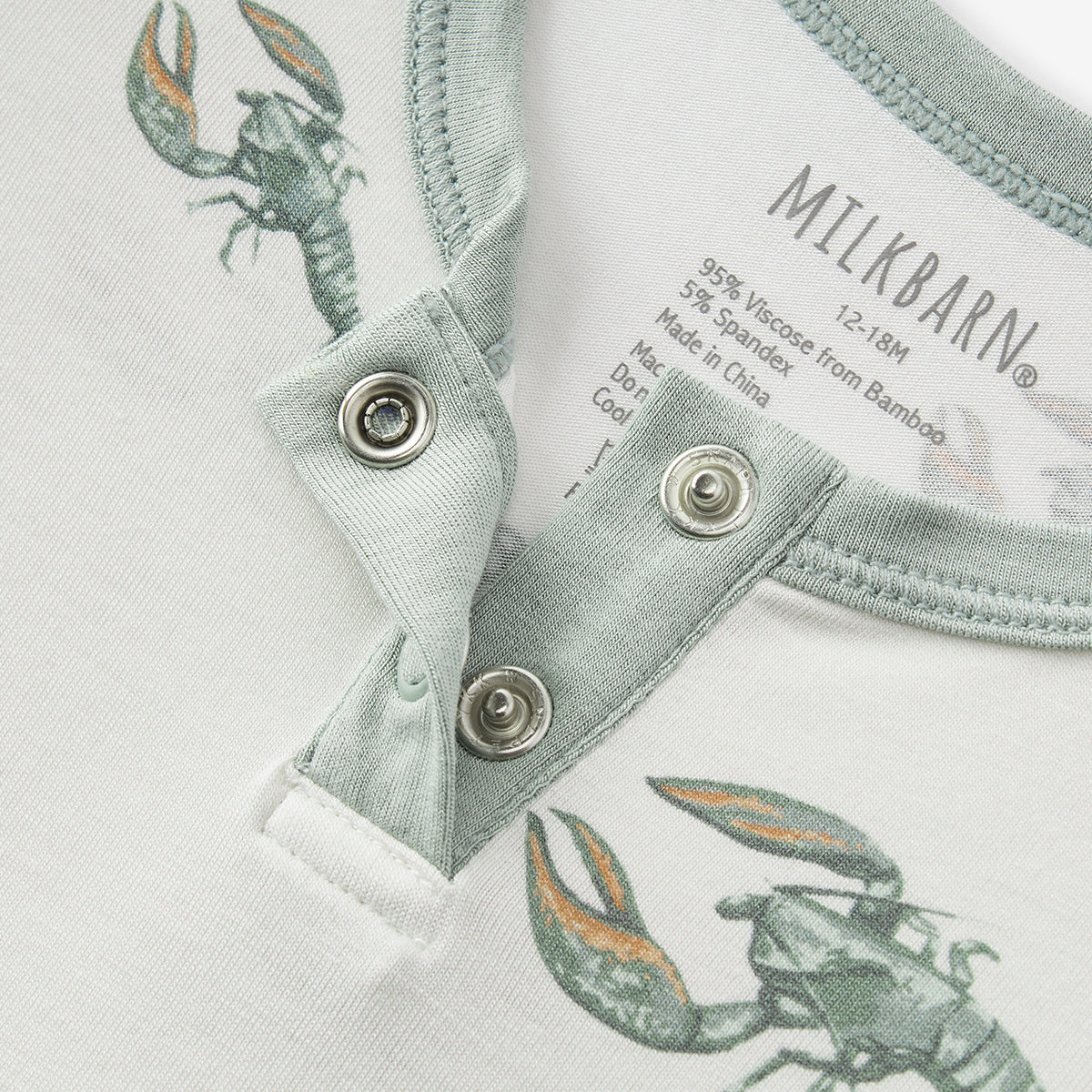 Mint Lobster Luxe Stretch Shortall