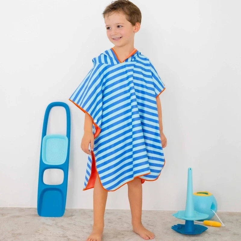 Beach Poncho – Quick-Drying Microfiber Kids Towel
