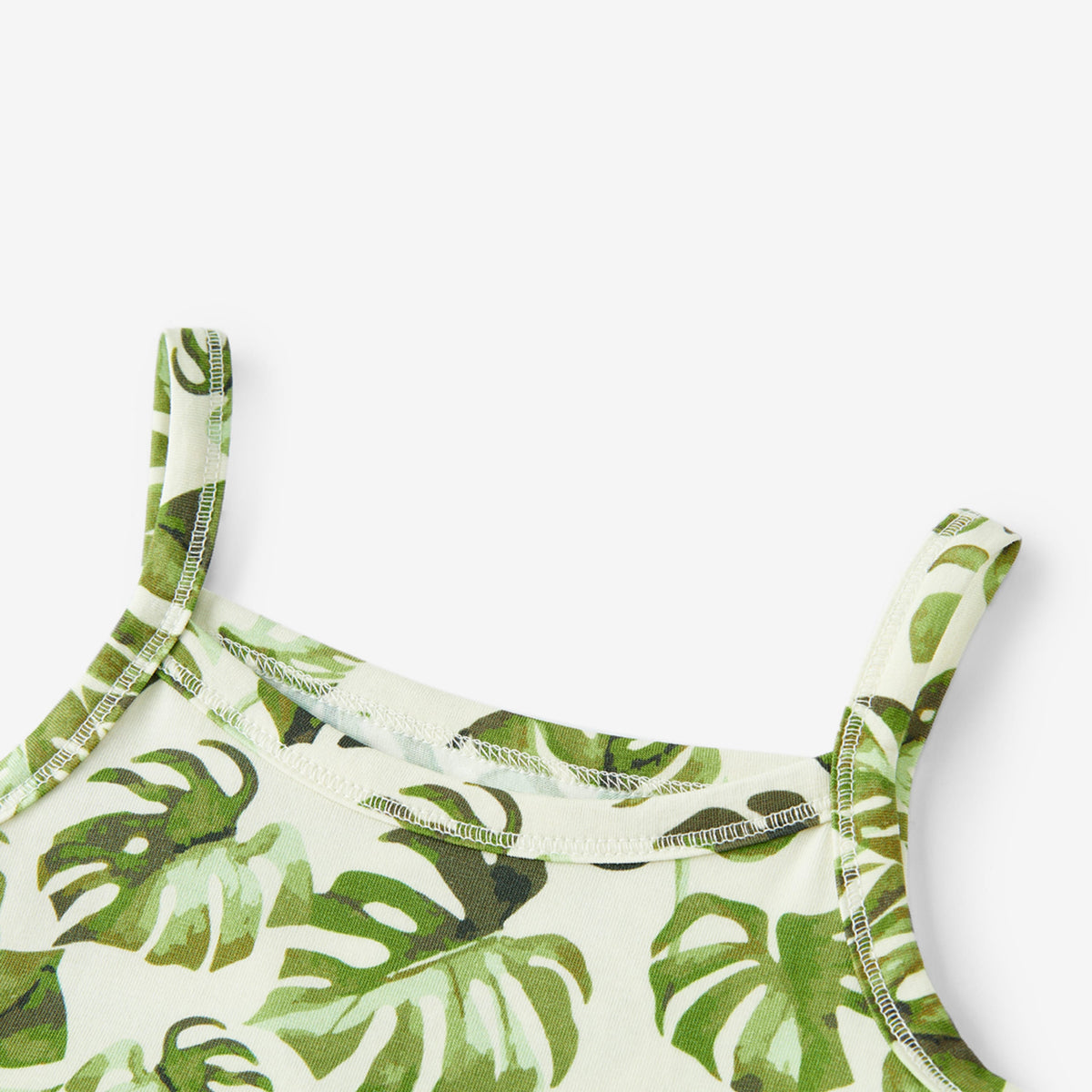 Island Leaf Cotton Stretch Ballet Dress