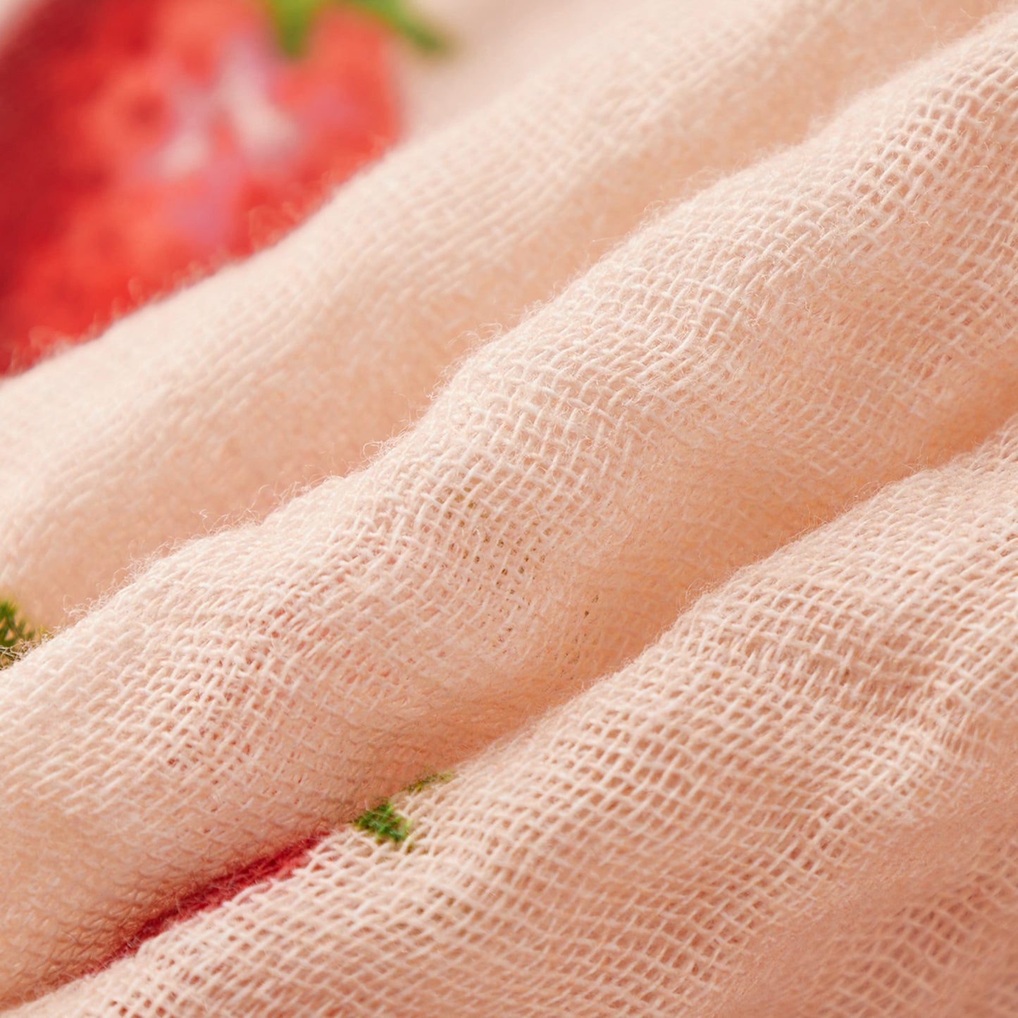 Strawberry Organic Cotton Crib Sheet