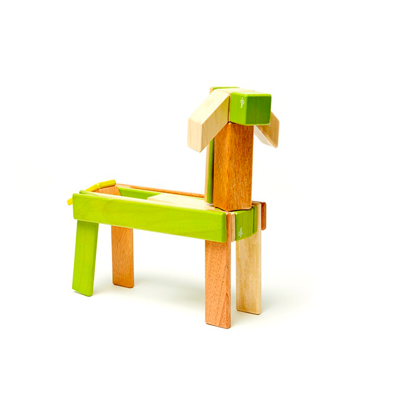 24-Piece Set, Magnetic Wooden Blocks, Tegu Classics