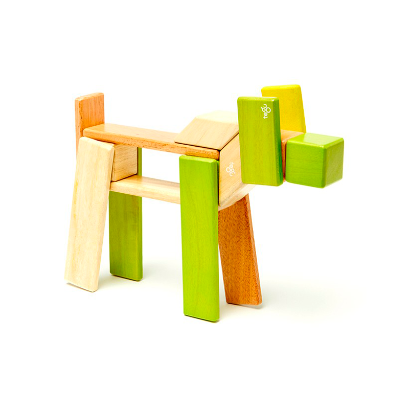 24-Piece Set, Magnetic Wooden Blocks, Tegu Classics