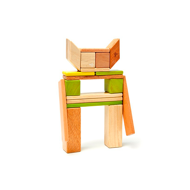 24-Piece Set, Magnetic Wooden Blocks, Tegu Classics