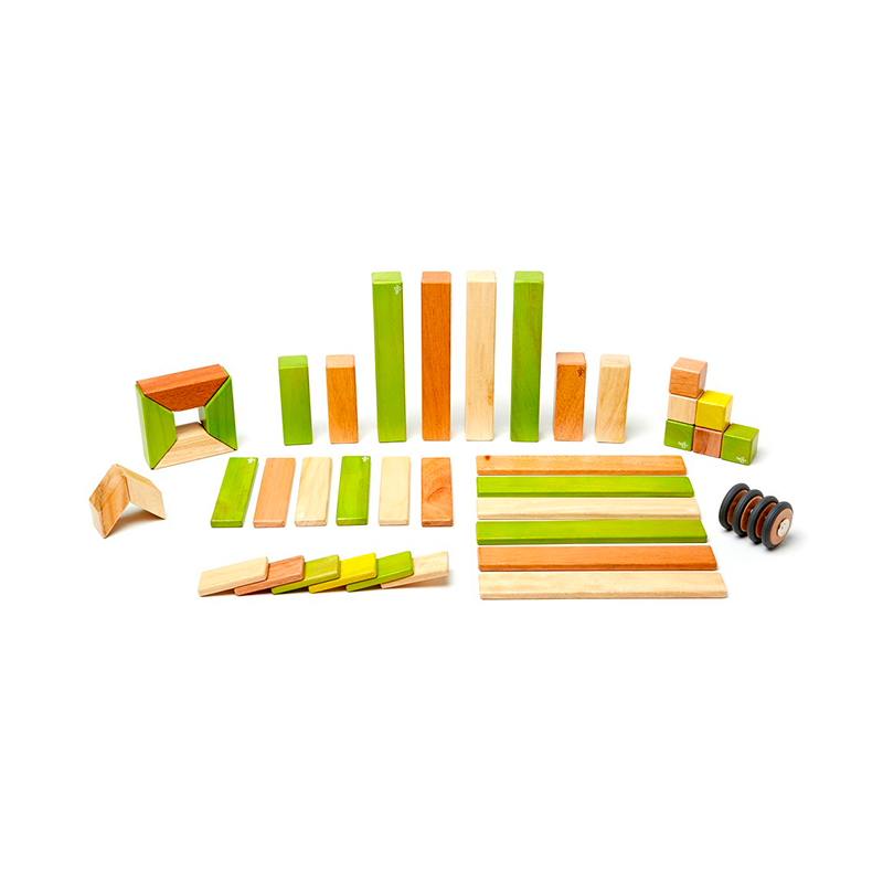42-Piece Set, Magnetic Wooden Blocks, Tegu Classics