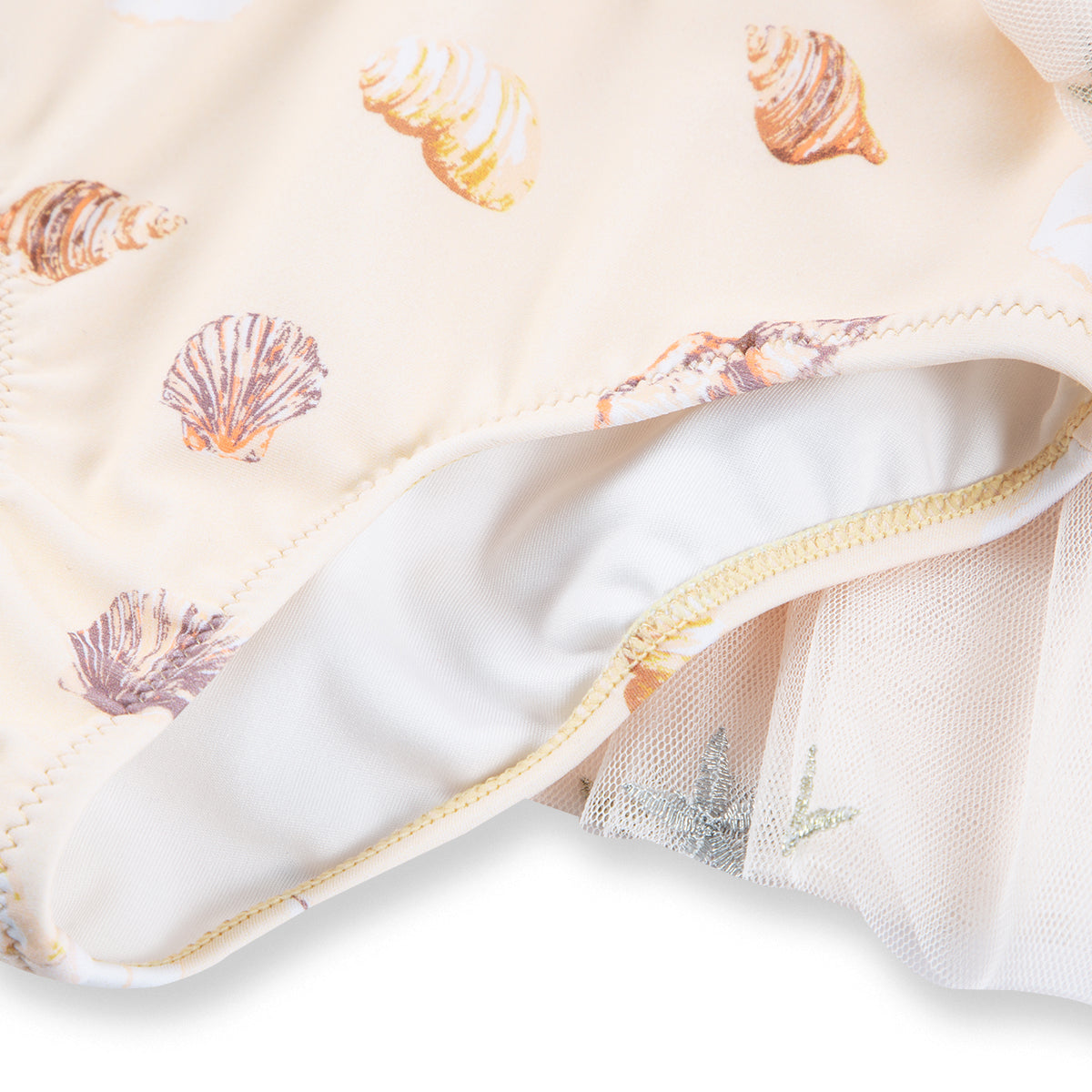 Seashells Ballet Skirt Swimsuit