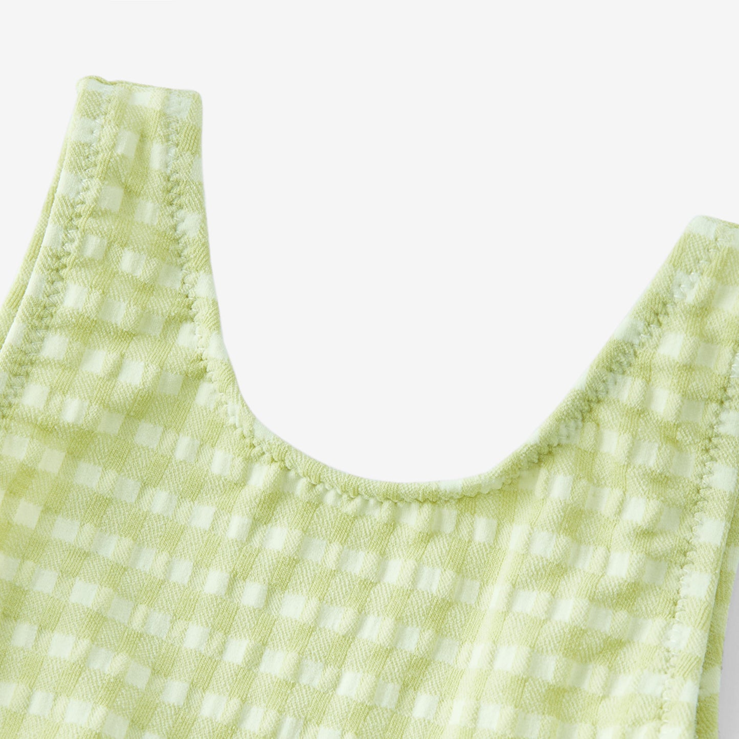 Green Gingham Ballet Skirt Swimsuit