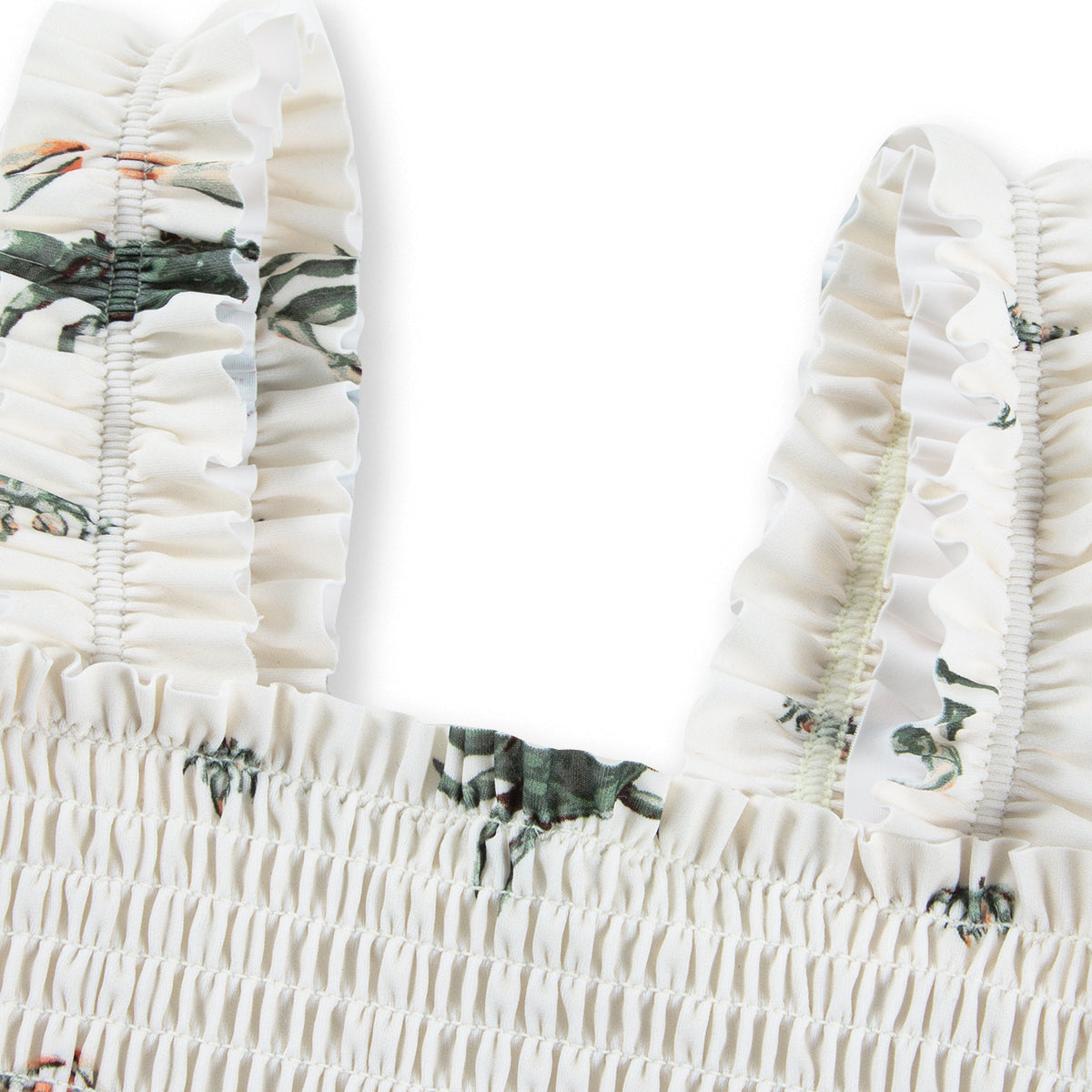 Coastal Crab Ruffle Two Piece Swimsuit