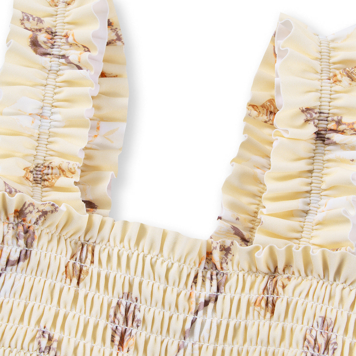 Seashells Ruffle Two Piece Swimsuit