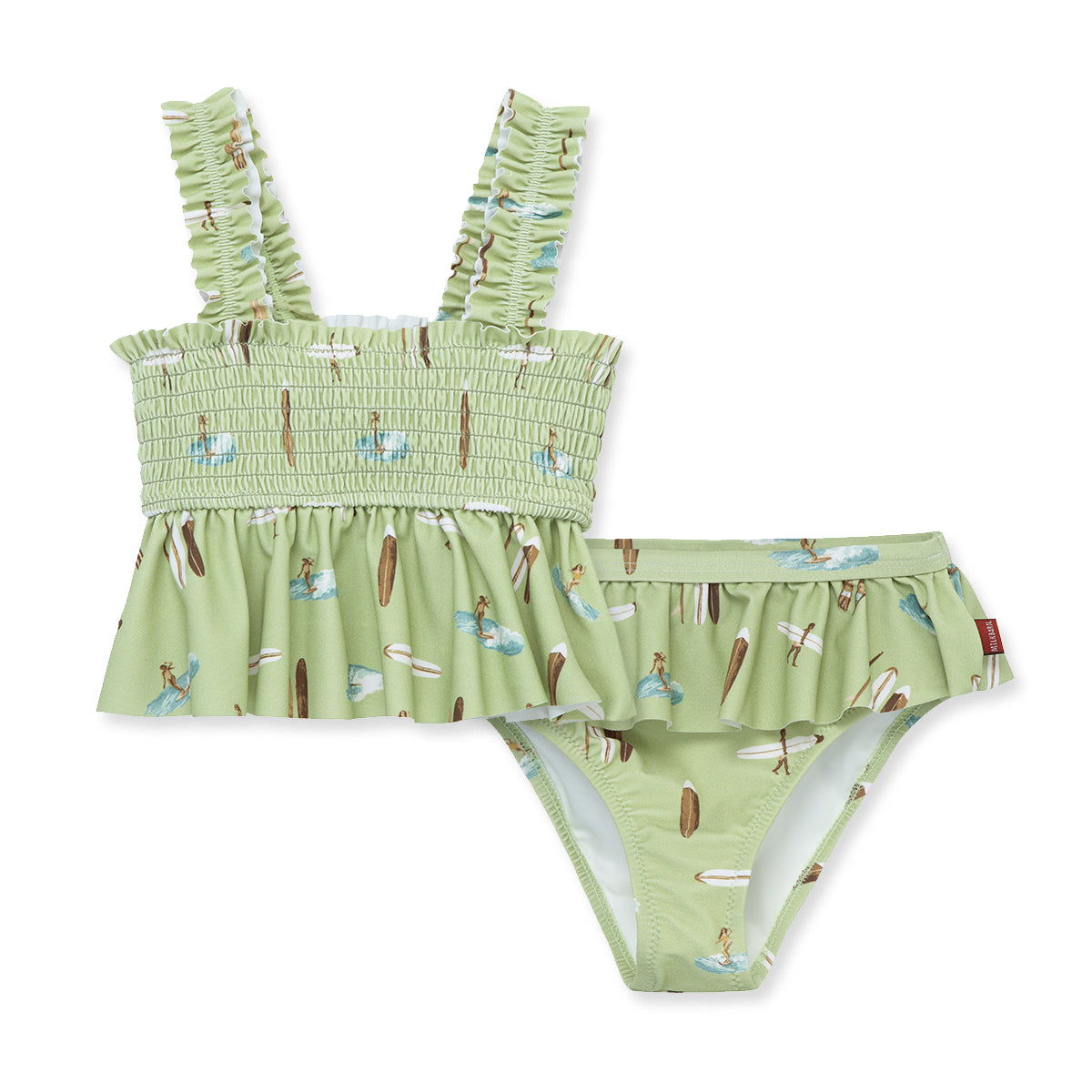 Summer Surf Ruffle Two Piece Swimsuit