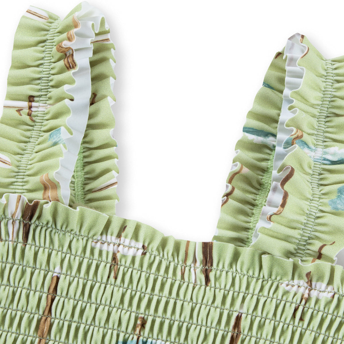 Summer Surf Ruffle Two Piece Swimsuit