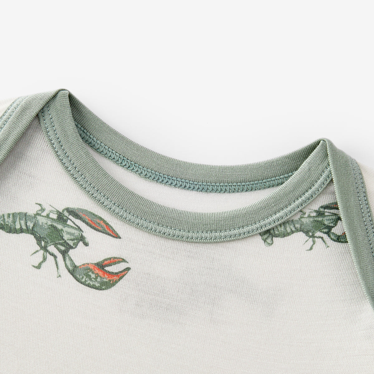 Mint Lobster Luxe Stretch Newborn Gown & Hat Set