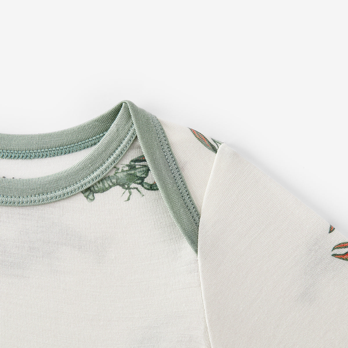 Mint Lobster Luxe Stretch Newborn Gown & Hat Set