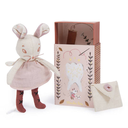 Tooth Fairy Mouse Souvenir Box - Stuffed Toy - Moulin Roty