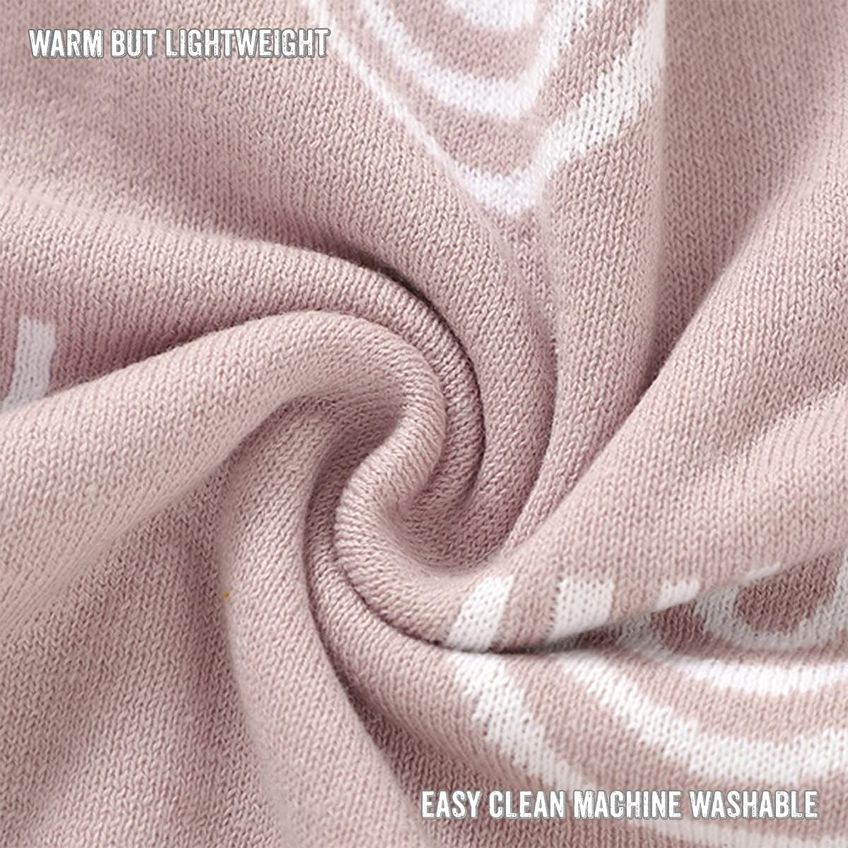Whimsy Collection - Luxury 100% Cotton Knit Swaddle Baby Blanket