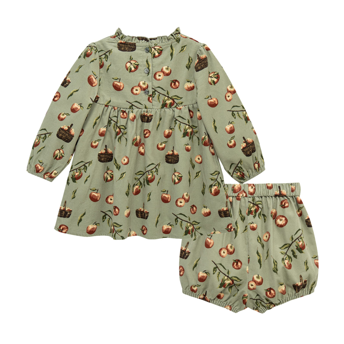 Apple Orchard Corduroy Dress & Bloomer Set
