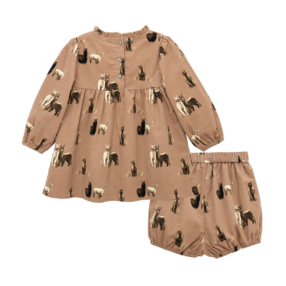 Alpaca Corduroy Dress & Bloomer Set
