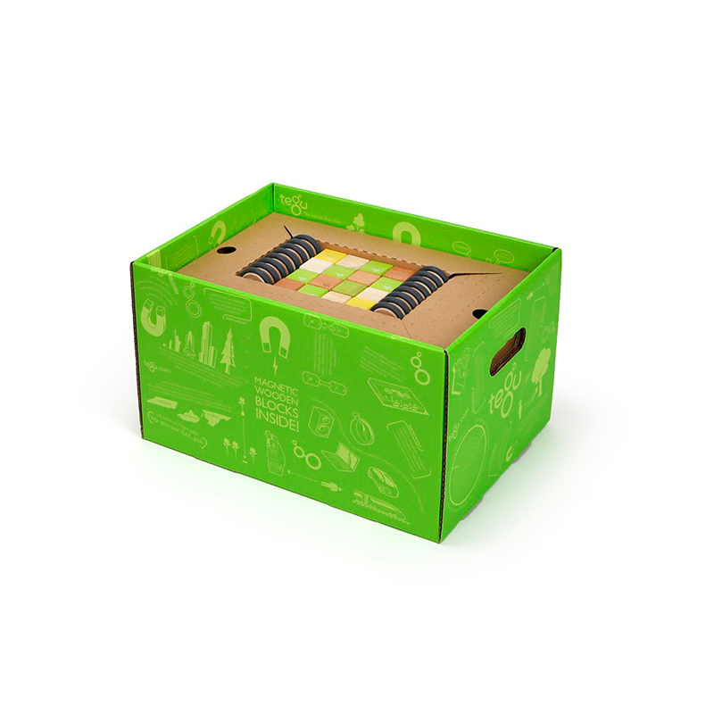 130-Piece Classroom Kit Magnetic Wooden Blocks Bulk Pack