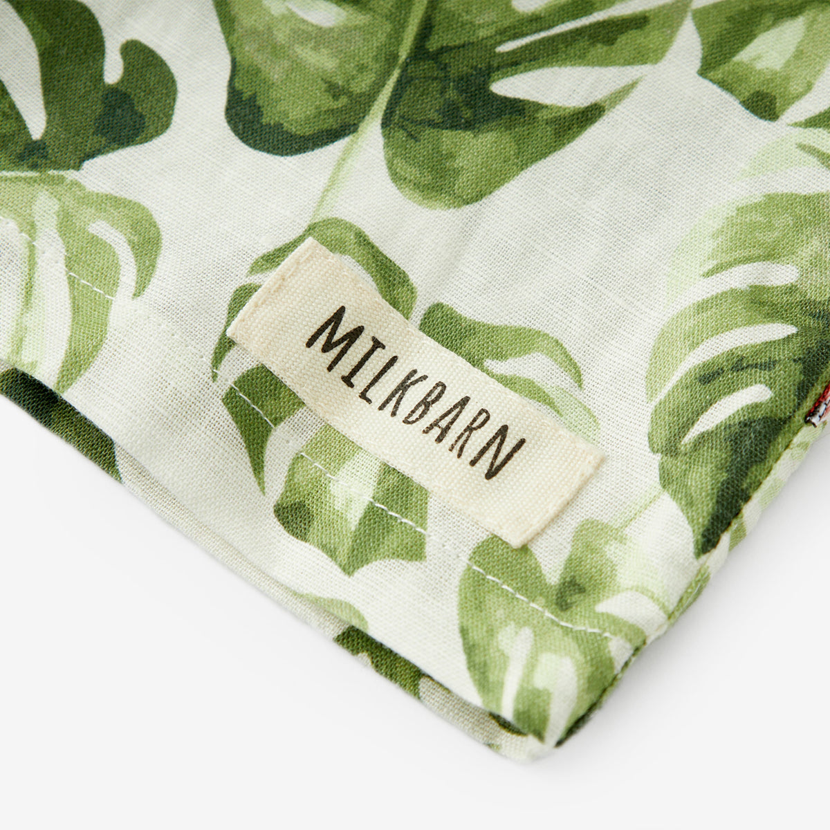 Island Leaf Linen Button-Up Shirt & Shorts Set