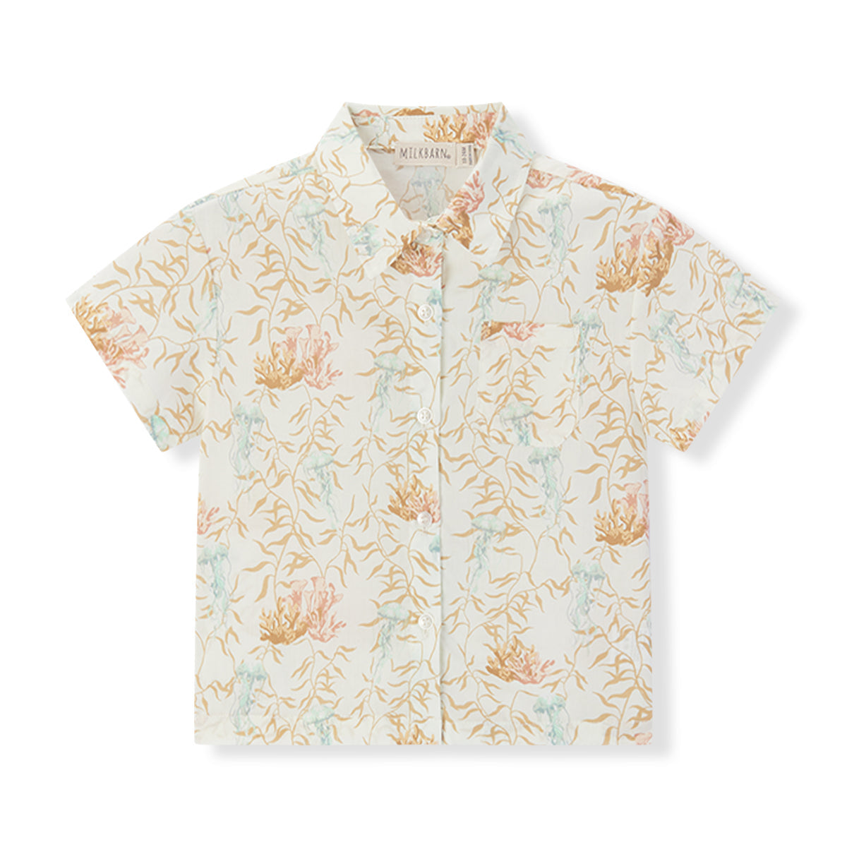 Under the Sea Collar Button-Up Shirt & Shorts Set