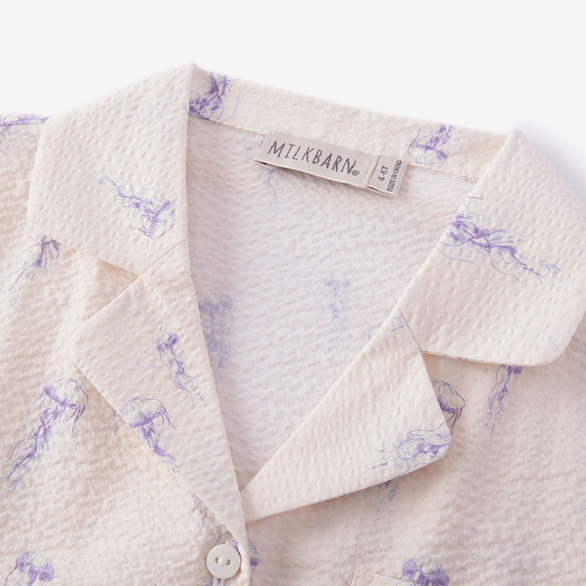 Sunset Jellyfish Button-Up Two Piece Set
