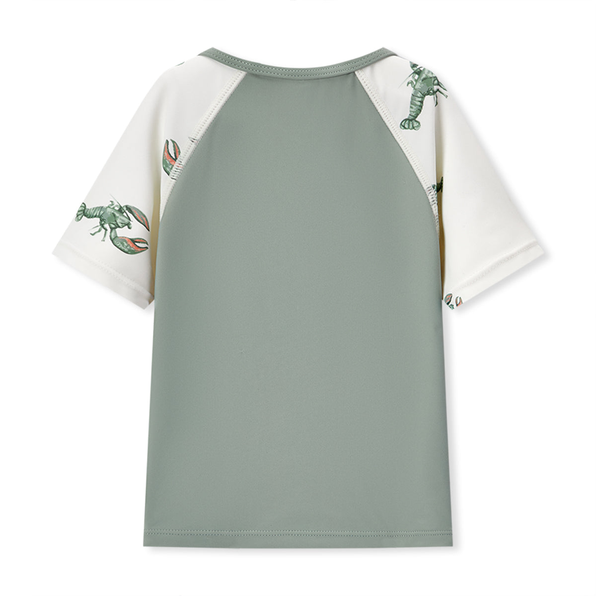 Mint Lobster Zipper Top & Swim Trunks
