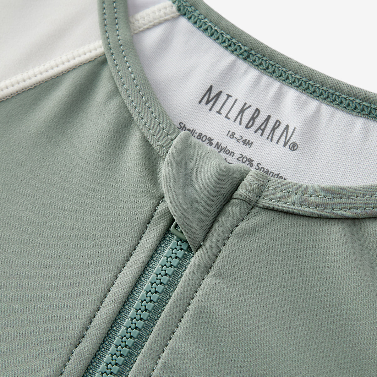 Mint Lobster Zipper Top & Swim Trunks