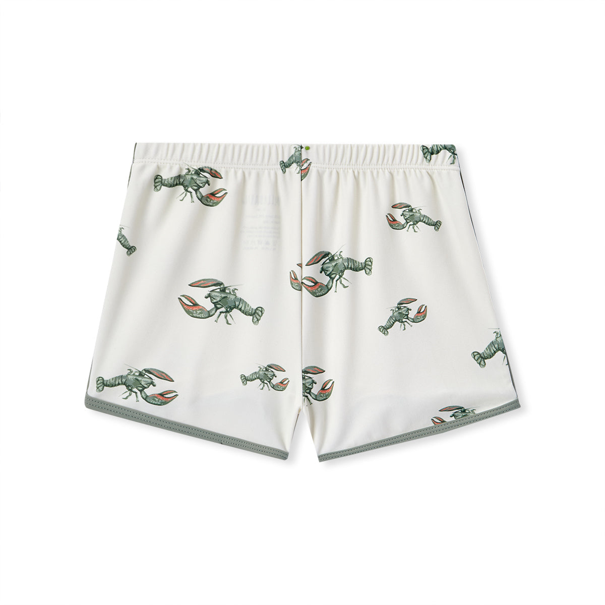 Mint Lobster Zipper Top & Swim Trunks