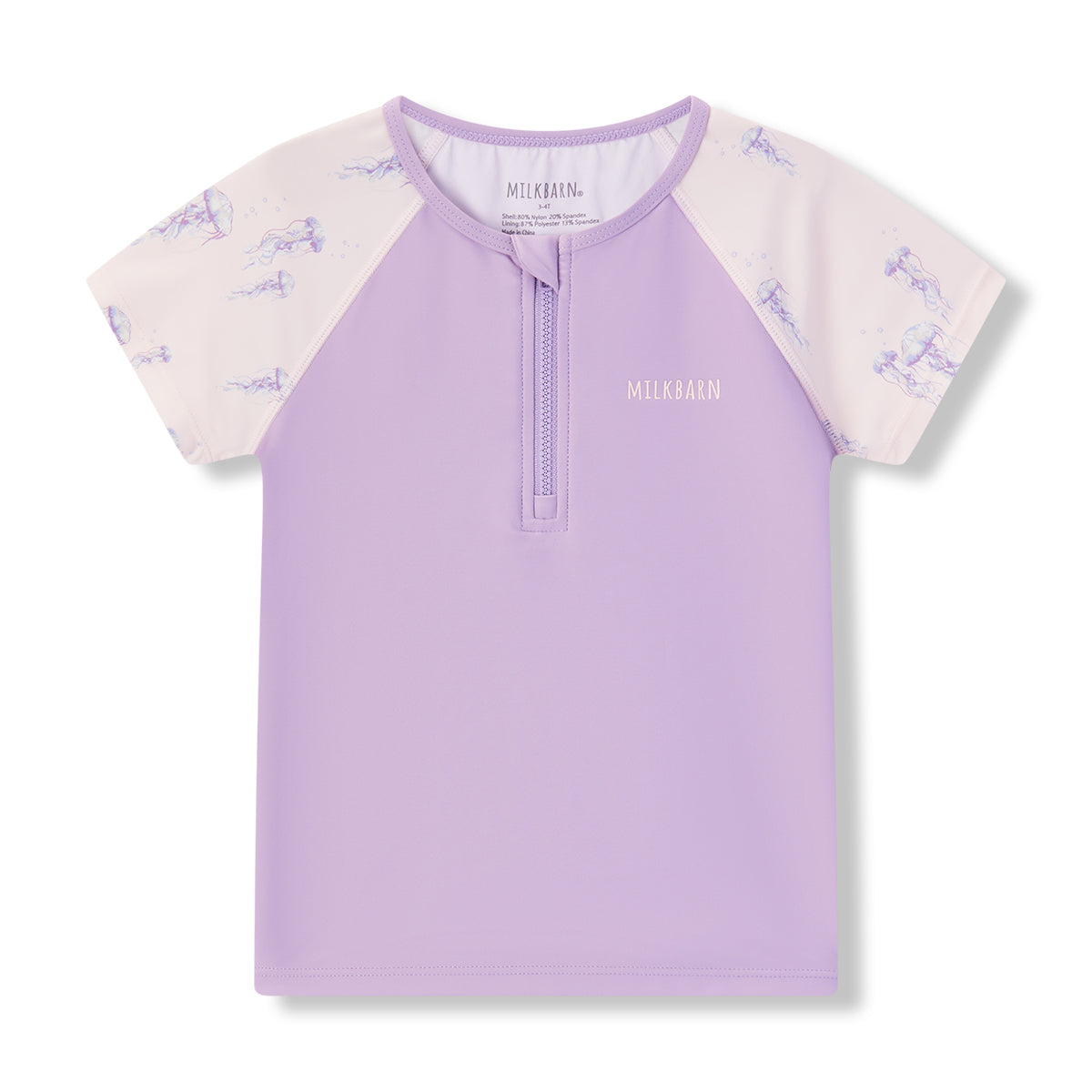 Sunset Jellyfish Zipper Top & Swim Trunks
