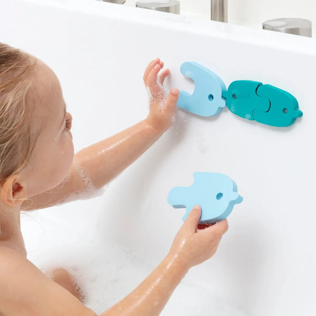 Bath Puzzle Whale – Floating 3D Bath Toy Set