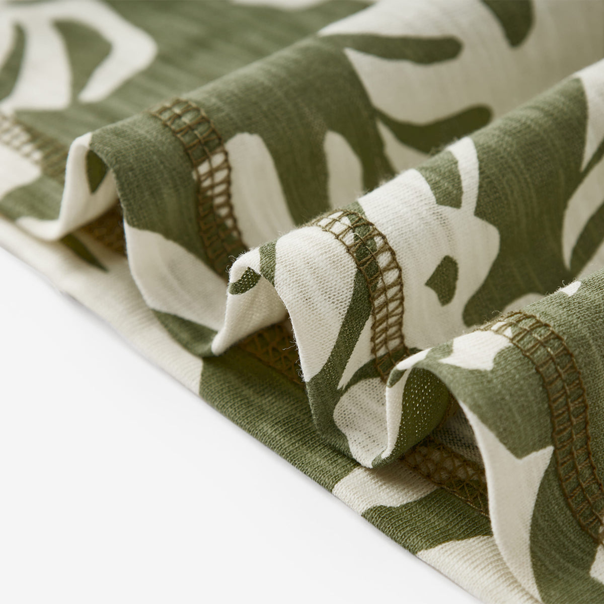 Island Leaf Silhouette Slub Cotton Pocket Tee