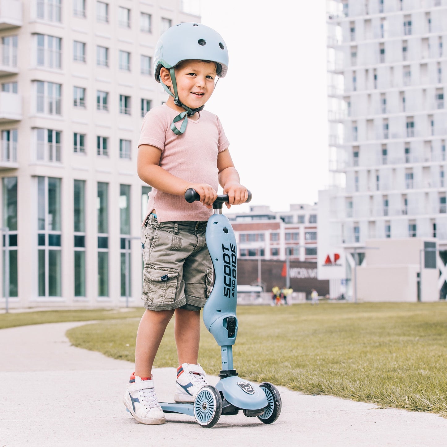 Baby Helmet in Steel – XXS Size for 1-3 Year Old