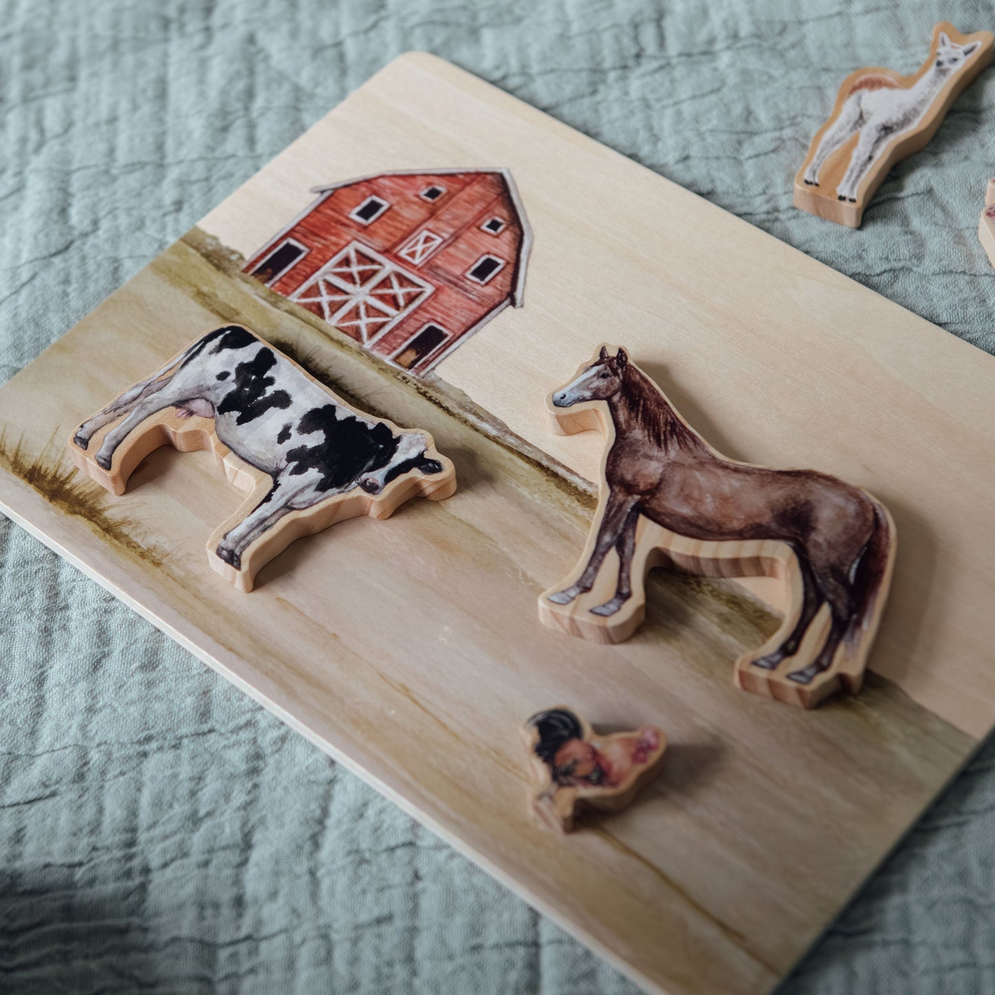 Farm Animals Chunky Wooden Puzzle