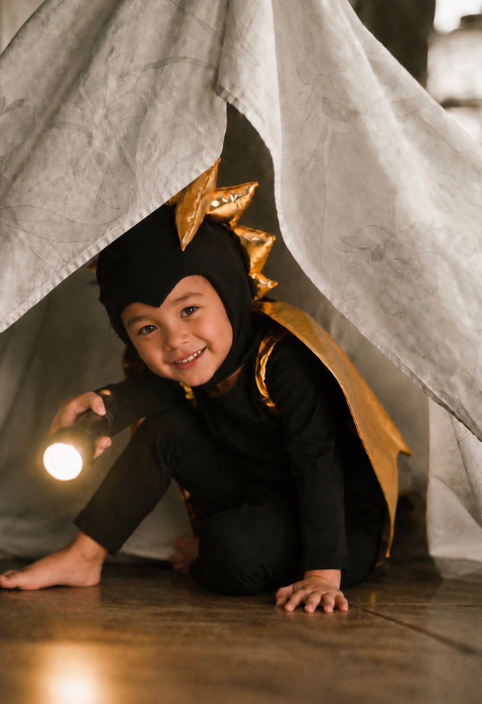 Golden Night Dragon Pajama Costume