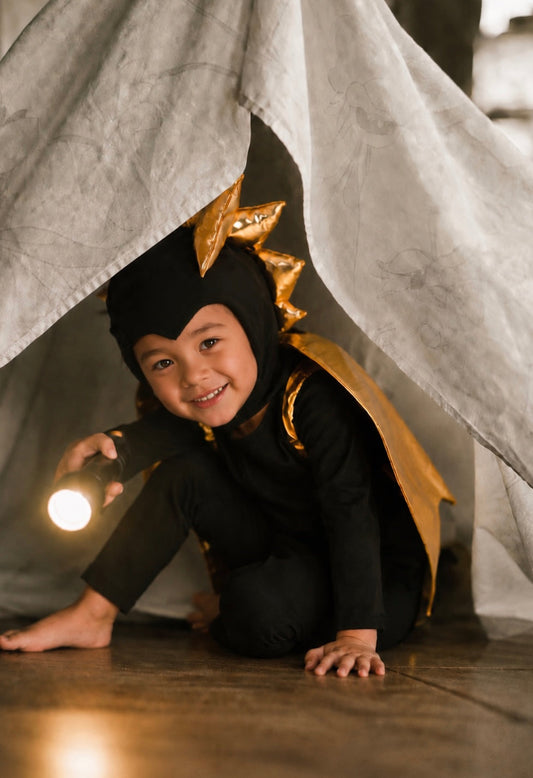Golden Night Dragon Pajama Costume