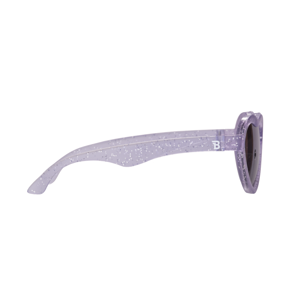 Lavender Shimmer Heart | Purple Mirrored Lenses