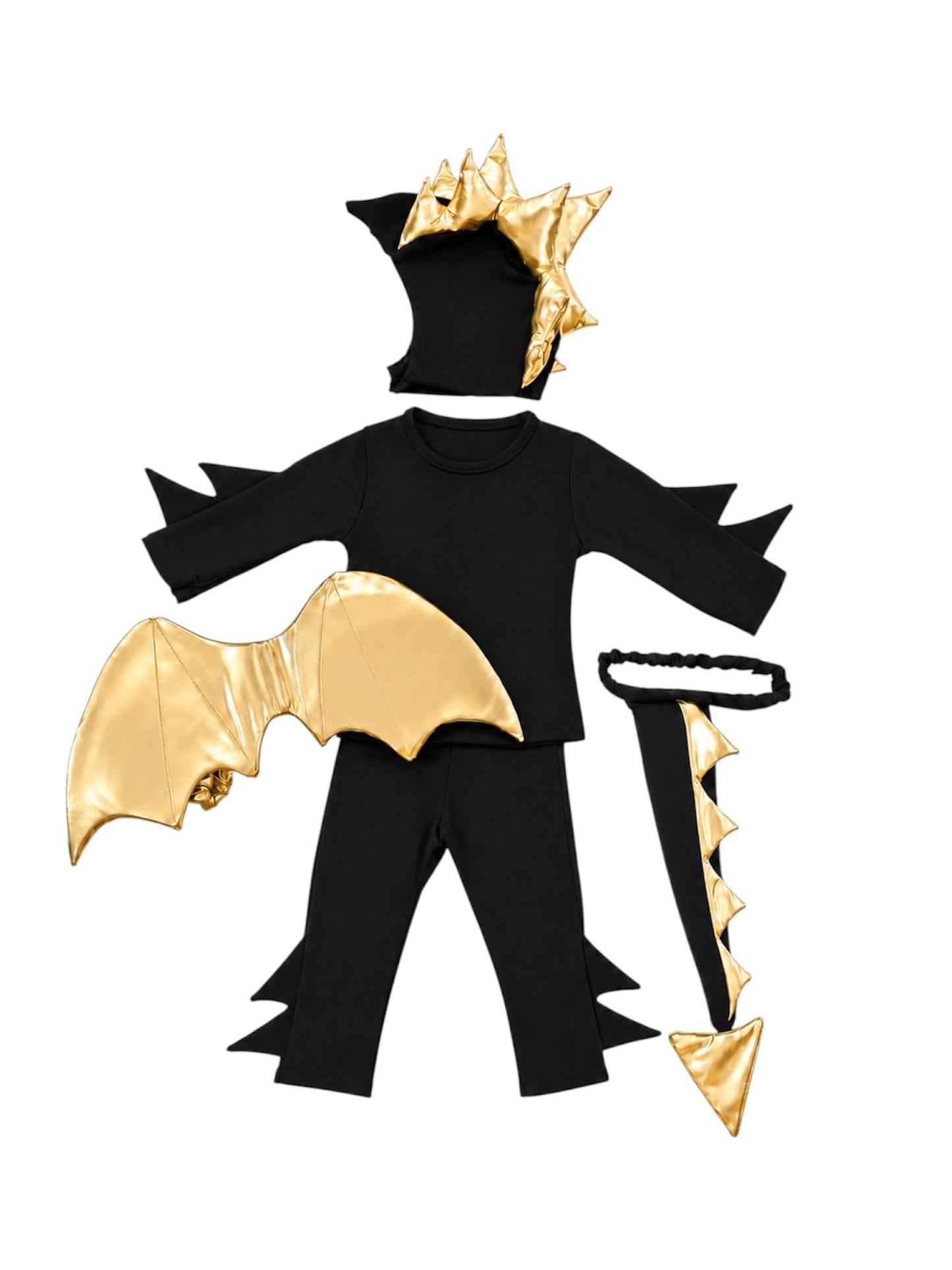 Golden Night Dragon Pajama Costume