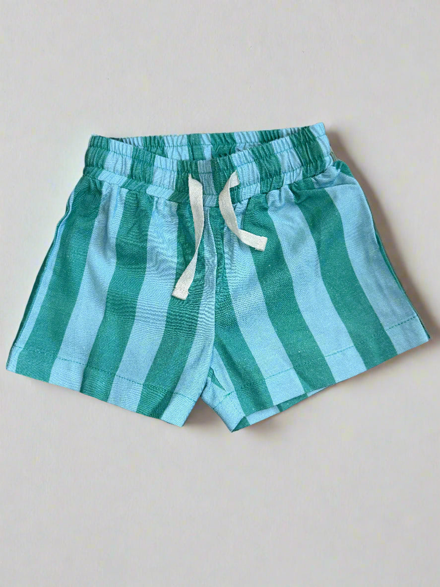 Linen Striped Shorts | Breeze Stripe
