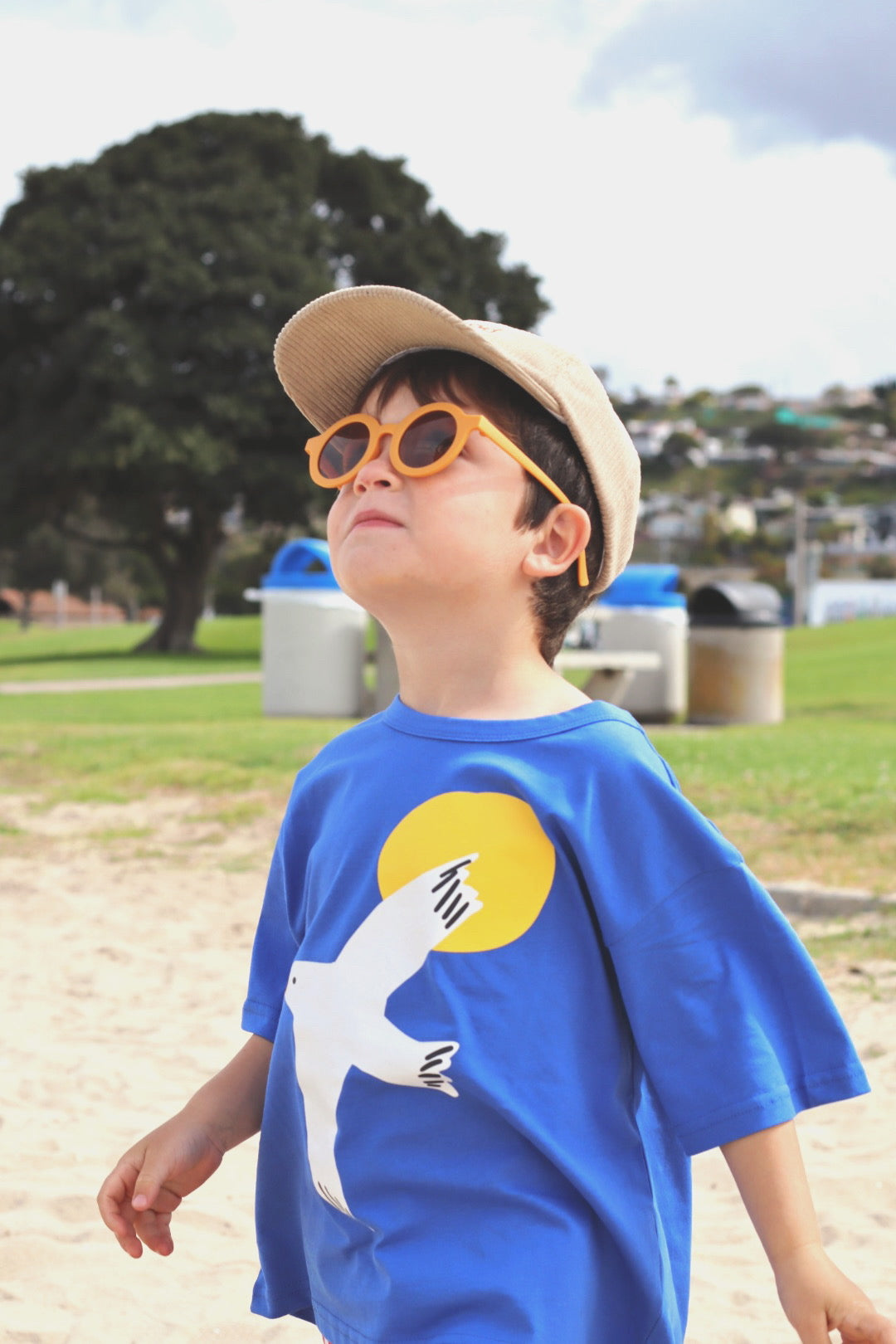 Kids Retro Sunglasses | Yellow