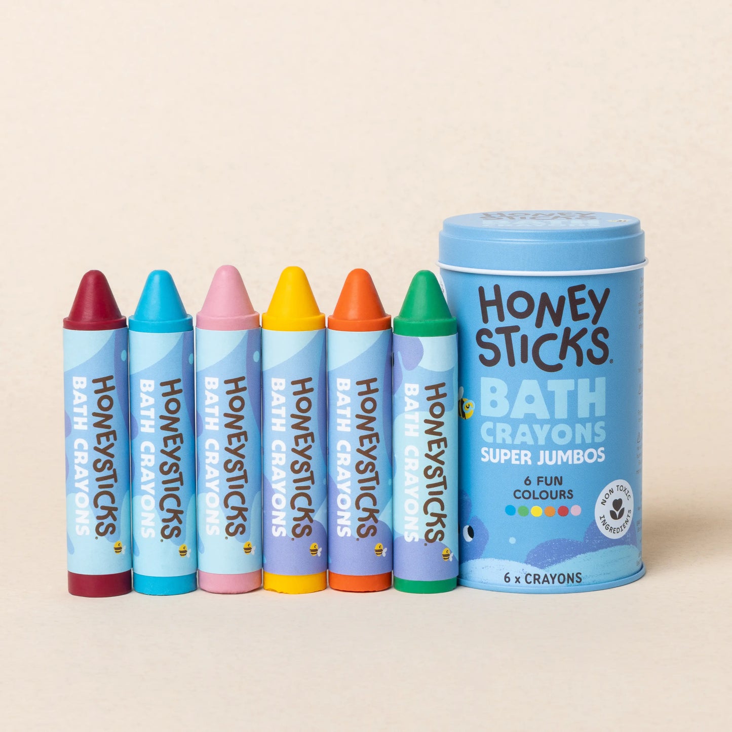 Honeysticks Bath Crayons Super Jumbos 6pk